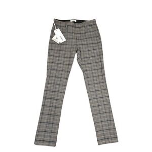 Dondup Pants Mens 29x30 Gray Gaubert Plaid Tweed Stretch Cotton Made Italy New